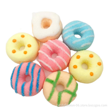Fruit flavored sweet candy in different packages
